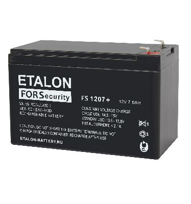 Аккумулятор FS+ 12В 7Ач ETALON BATTERY FS 1207+ 100-12/007S+