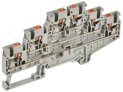 Колодка клеммная CP-ML 3 ур. 2,5мм2 серая IEK YCT23-00-3-K03-002