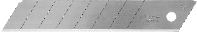 Лезвия сегментированные 18х100х0.5 мм 10 шт. OLFA OL-LB-10B