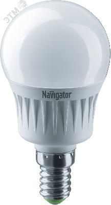 Лампа светодиодная LED 7вт E14 белый шар Navigator Group 94468 18943