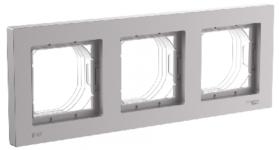 ATLASDESIGN AQUA рамка трехпостовая, IP44, АЛЮМИНИЙ Systeme Electric ATN440303