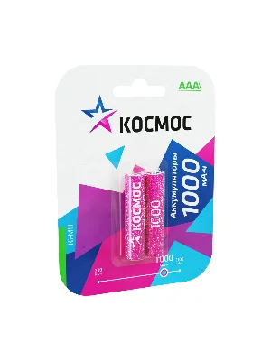 Аккумулятор 1000мАч R03(AAA) NiMh Космос KOCR03NIMH(1000MAH)