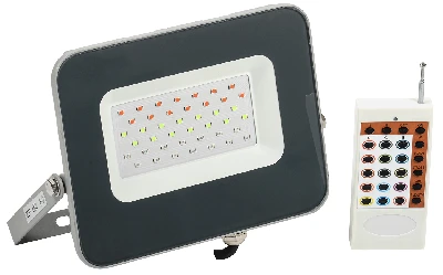 Прожектор светодиодный СДО 07-30RGB multicolor IP65 серый IEK LPDO7RGB-01-30-K03