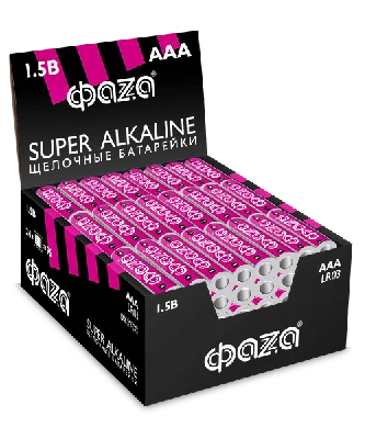 Элемент питания AAA LR03 Super Alkaline Shrink-4 ФАZА 2854674