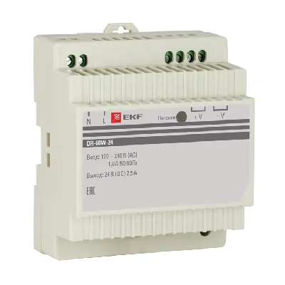 Блок питания 24В DR-60W-24 PROxima EKF dr-60w-24