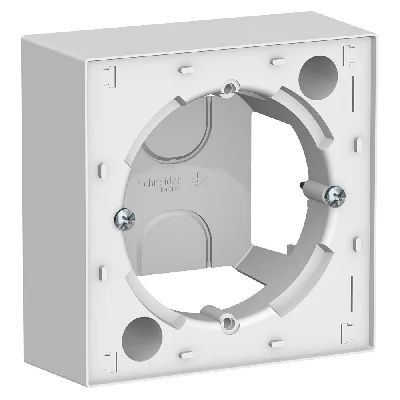 Коробка ATLASDESIGN для наружного монтажа белый Systeme Electric ATN000100