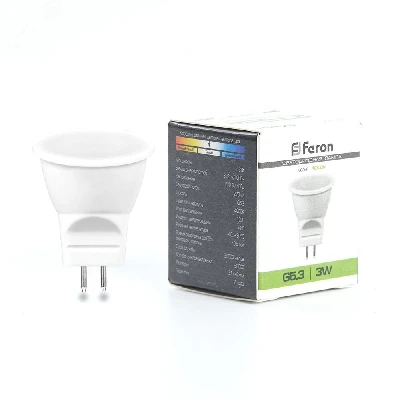 Лампа светодиодная LED 3вт 230в G5.3 MR11 белый FERON LB-271 6LED 25552