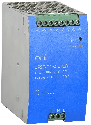 Блок питания OPSE 220В AC/24В DC 480Вт ONI OPSE-DC24-480B