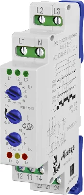 Реле контроля напряжения РКН-3-15-15 AC230В/AC400BУХЛ4 Меандр 4640016933945