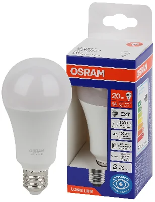 Лампа светодиодная LED 20Вт Е27 4000К 2452Лм груша 220В (замена 250Вт) OSRAM LEDVANCE 4099854185458