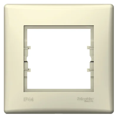 Sedna Рамка 1 пост бежевая IP44 new Schneider Electric SDN5810547