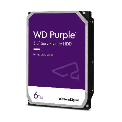 Жесткий диск 6TB Purple Pro 3.5'', SATAIII, 5400 об/мин, 256 МБ Western Digital WD63PURZ 1000681859