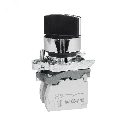 Переключатель OptiSignal D22 C4-S-53 3 положения с возвр металл 2НО XB4BD53 КЭАЗ 332173