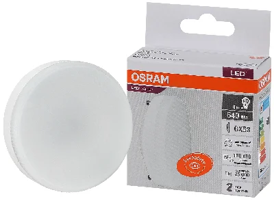 Лампа светодиодная LED 8 Вт GX53 4000К 640Лм таблетка 220 В (замена 60Вт) OSRAM LEDVANCE 4058075582279