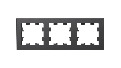 ATLASDESIGN 3-постовая РАМКА, универсальная, БАЗАЛЬТ Systeme Electric ATN001403