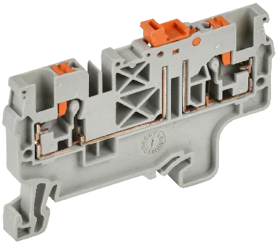 Колодка клеммная CP-DT измерит. нож. разм. 2,5мм2 серая IEK YCT25-04-K03-002