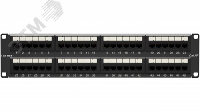 Патч-панель 192UCAT5E 48 портов RJ45 неэкранированная DKC RN5PPU242