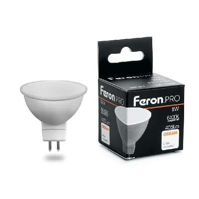 Лампа светодиодная LED 6вт 230в GU5.3 дневной Feron.PRO FERON LB-1606 38085