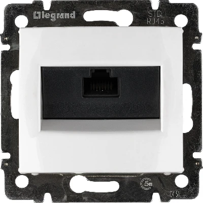 VALENA Розетка компьютерная RJ45х1 UTP белая Legrand 774230