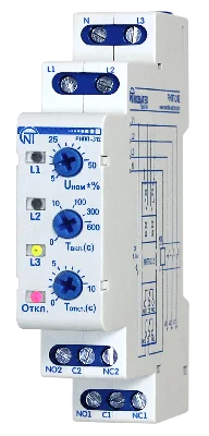 Реле напряжения трехфазное РНПП-312 одномодульное Новатек-Электро 3425600312