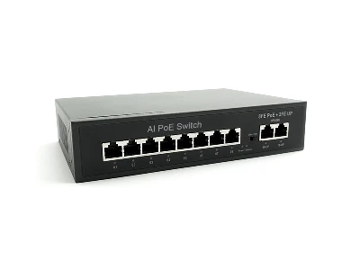 Коммутатор неуправляемый 10 портов RJ45 10 100 Мб/с PoE 96Вт