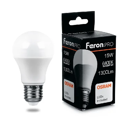 Лампа светодиодная LED 15вт Е27 дневной Feron.PRO FERON LB-1015 38037