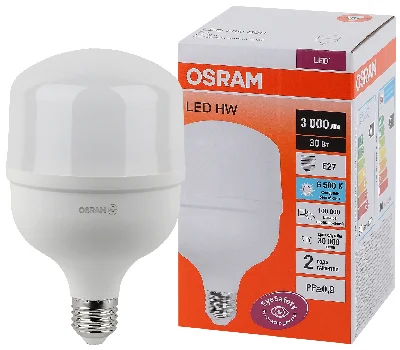 Лампа светодиодная LED HW 30Вт E27 (замена 300Вт) холодный белый OSRAM LEDVANCE 4058075576797