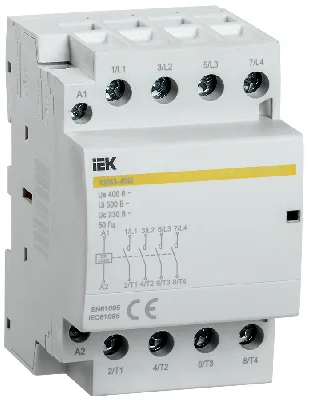 Контактор модульный КМ63-40M AC/DC IEK MKK21-63-40