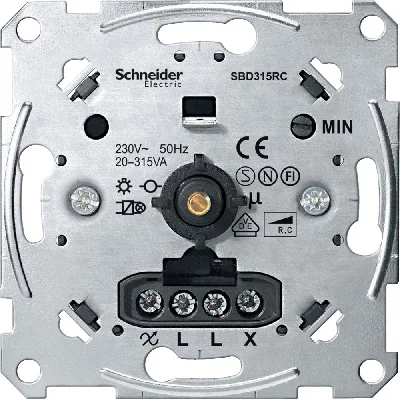 Механизм поворотного светорегулятора 315Вт Schneider Electric MTN5136-0000