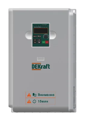 Преобразователь частоты DEKV060-11кВт 3 фазы 380В с торм. Модулем Dekraft DEKV060G011T4B