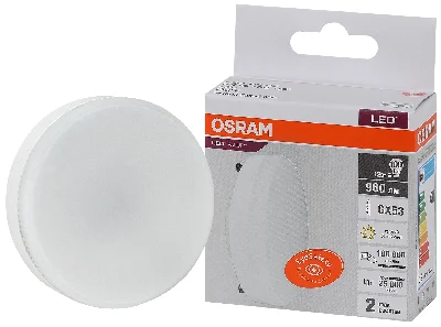 Лампа светодиодная LED 12 Вт GX53 3000К 960Лм таблетка 220 В (замена 100Вт) OSRAM LEDVANCE 4058075582156