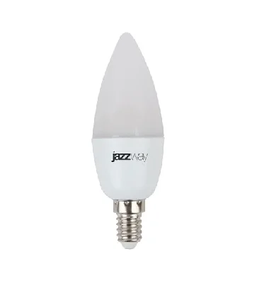 Лампа светодиодная LED 9Вт Е14 холодный матовая свеча JazzWay 2859488A