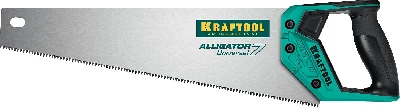 Ножовка универсальная ''Alligator Universal 7'', 400 мм, 7 TPI 3D зуб KRAFTOOL 15004-40_z01