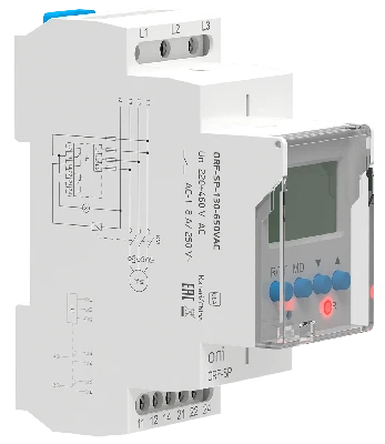 Реле фаз ORF-SP 3ф. 2 конт. 130-650В AC ONI ORF-SP-130-650VAC