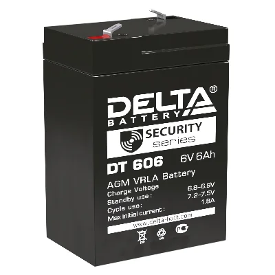 Аккумулятор DT 4В 1Ач DELTA DT 401