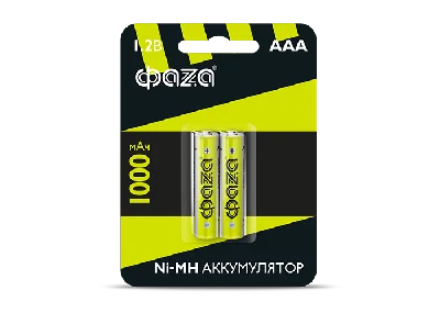 Элемент питания аккумуляторный AAA 1000мАч Ni-MH ФАZА 5002913