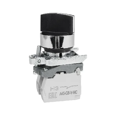 Переключатель OptiSignal D22 C4-S-33 3 положения с фикс металл 2НО XB4BD33 КЭАЗ 332172