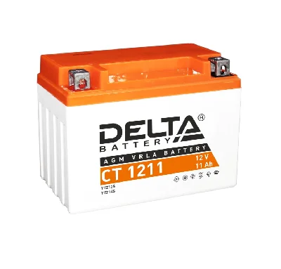 Аккумулятор CT 12В 20Ач Delta MOTO CT 12201