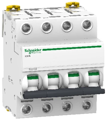 Выключатель автоматический четырехполюсный 20A D iC60N Schneider Electric A9F75420