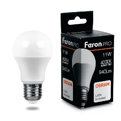 Лампа светодиодная LED 11вт Е27 белый Feron.PRO FERON LB-1011 38030