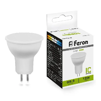 Лампа светодиодная LED 13вт 230в G5.3 белый FERON LB-960 38189