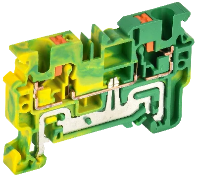 Колодка клеммная CP-PEN земля 4мм2 желто-зеленая IEK YCT21-00-K52-004