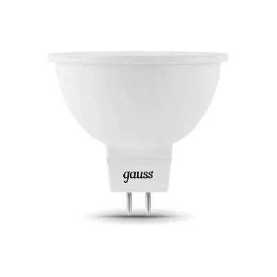 Лампа светодиодная LED 5 Вт 530 лм 6500К AC150-265В GU5.3 софит MR16 холодная Black GAUSS 101505305