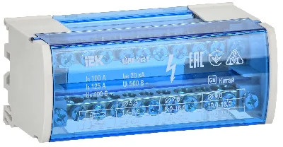 Шины на DIN-рейку в корпусе (кросс-модуль) ШНК 2х11 L+PEN IEK YND10-2-11-050